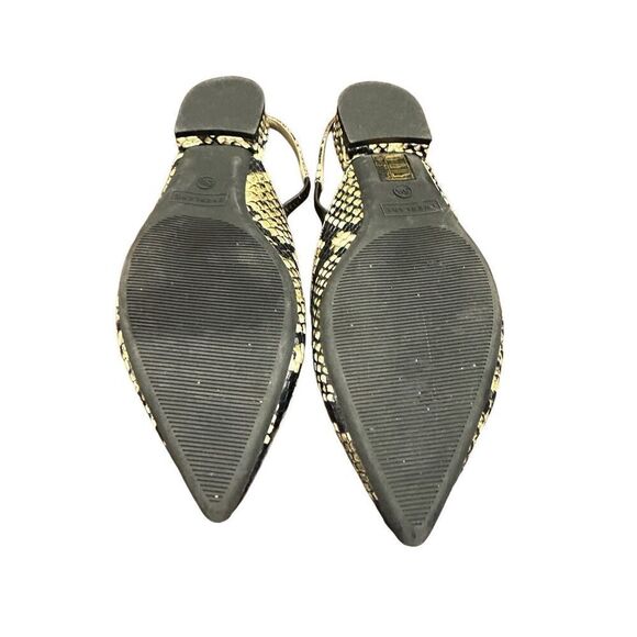 Everlane The Editor Slingback Flats snake skin snakeskin pointed toe shoes 51/2 - Picture 8 of 9
